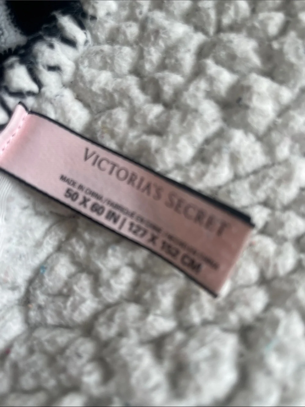 Victorias Secret plush throw